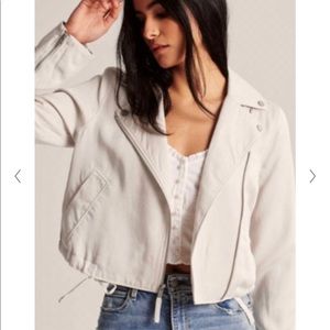 Abercrombie & Fitch drapery moto jacket